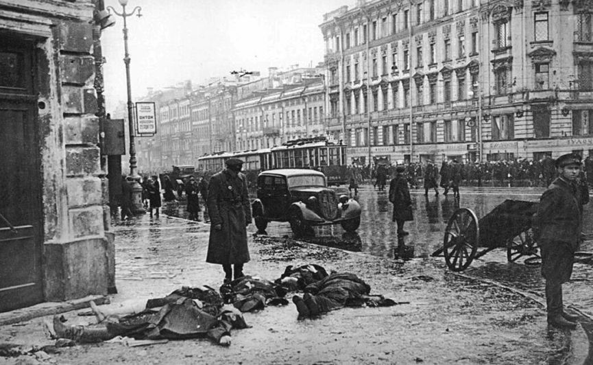 Жертвы обстрелов Ленинграда немецкой артиллерией